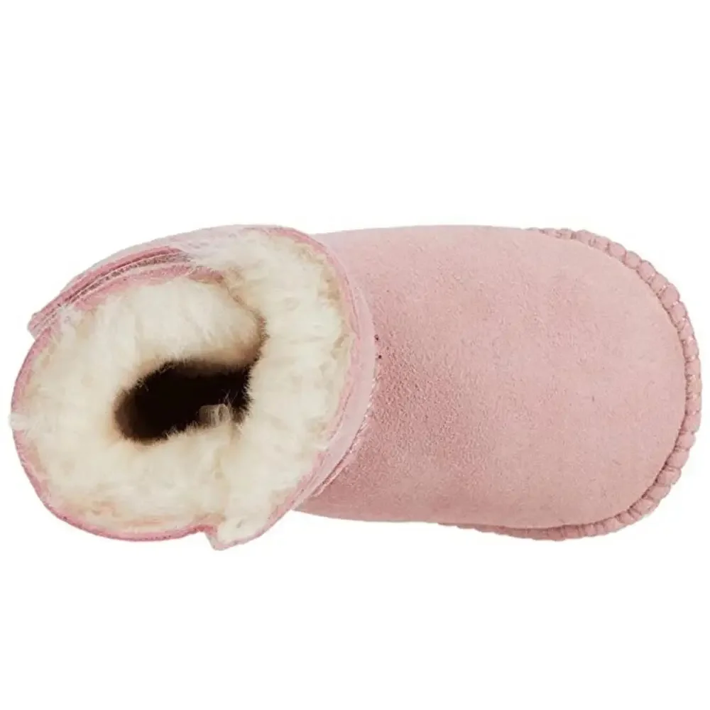 EMU Australia Boots Toddler 0-6 Months Pink Shearling Lined Snow Bootie NLW375
